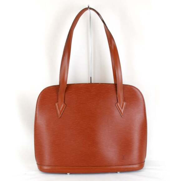 Louis Vuitton Handbags - LOUIS VUITTON Brown Leather Tote Bag